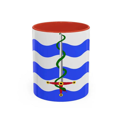 Flag of Saint Paul's Bay Malta - Accent Coffee Mug 11oz Red - Go Mug Yourself