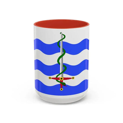Flag of Saint Paul's Bay Malta - Accent Coffee Mug 15oz Red - Go Mug Yourself
