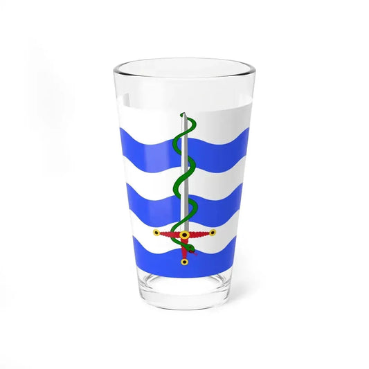 Flag of Saint Paul's Bay Malta - Pint Glass 16oz 16oz - Go Mug Yourself