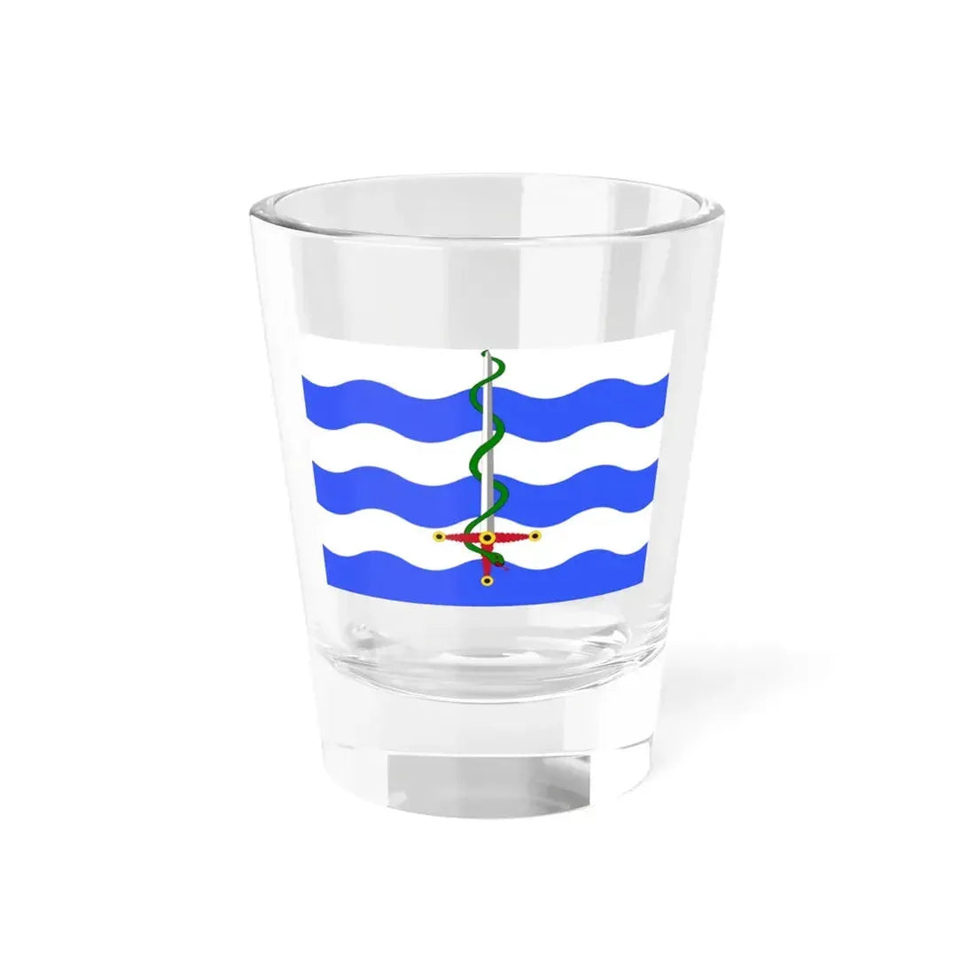 Flag of Saint Paul's Bay Malta - Shot Glass 1.5oz 1.5oz - Go Mug Yourself