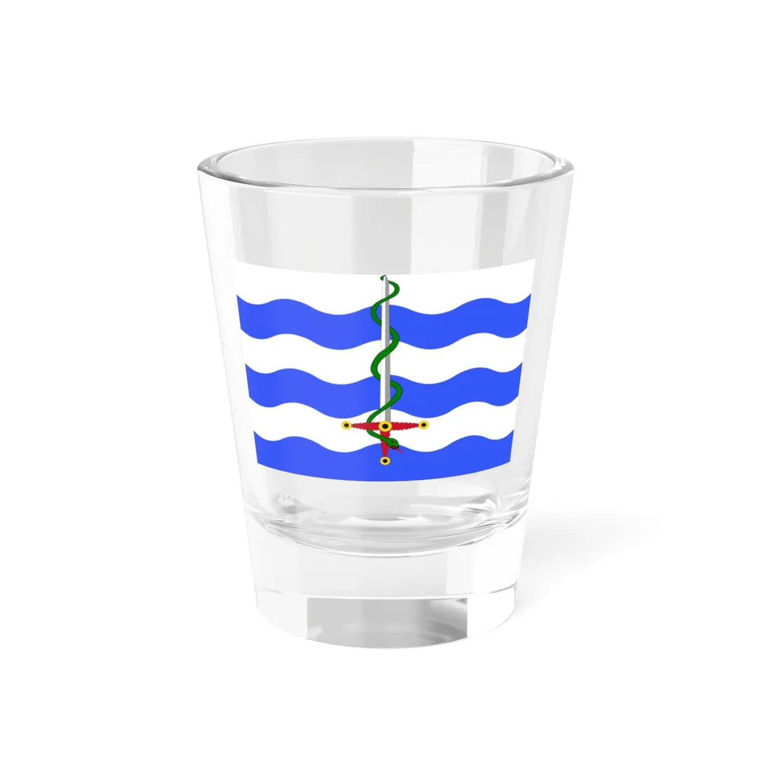 Flag of Saint Pauls Bay (Malta) Shot Glass 1.5oz 1.5oz - Go Mug Yourself