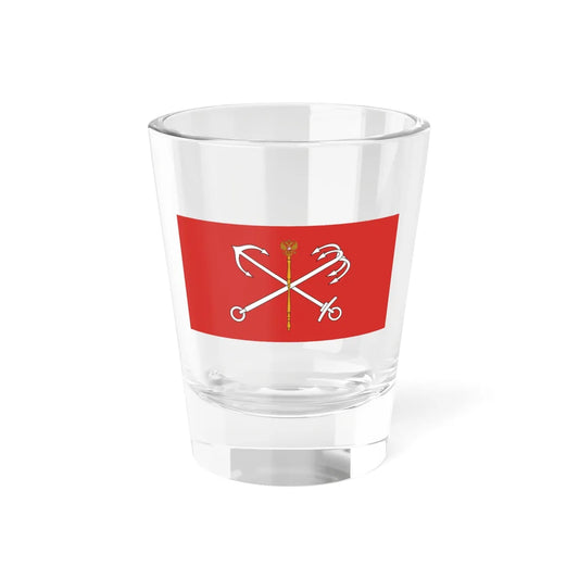 Flag of Saint Petersburg Russia 1992-2003 (Russia) Shot Glass 1.5oz 1.5oz - Go Mug Yourself