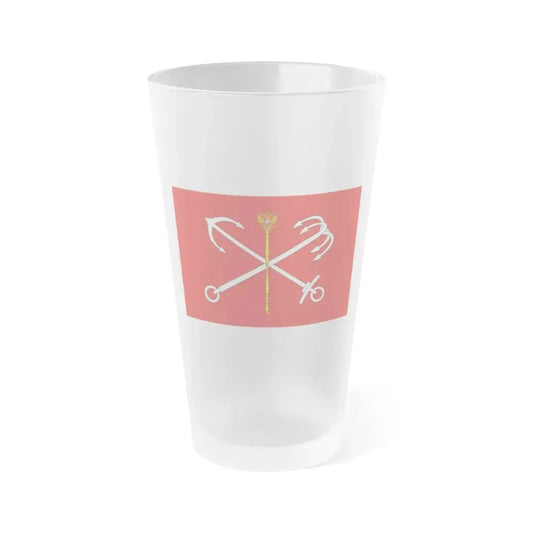 Flag of Saint Petersburg Russia - Frosted Pint Glass 16oz 16oz Frosted - Go Mug Yourself