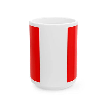 Flag of Saint-Tropez (France) White Coffee Mug 15oz - Go Mug Yourself