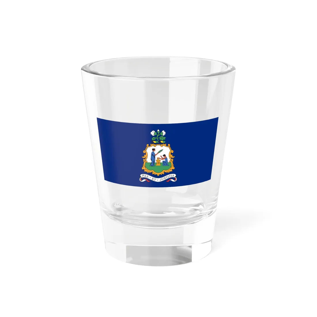 Flag of Saint Vincent and the Grenadines 1969 unofficial (Saint Vincent and the Grenadines) Shot Glass 1.5oz 1.5oz - Go Mug Yourself
