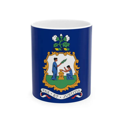 Flag of Saint Vincent and the Grenadines 1969 unofficial (Saint Vincent and the Grenadines) White Coffee Mug 11oz - Go Mug Yourself