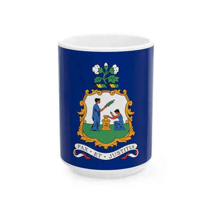 Flag of Saint Vincent and the Grenadines 1969 unofficial (Saint Vincent and the Grenadines) White Coffee Mug 15oz - Go Mug Yourself