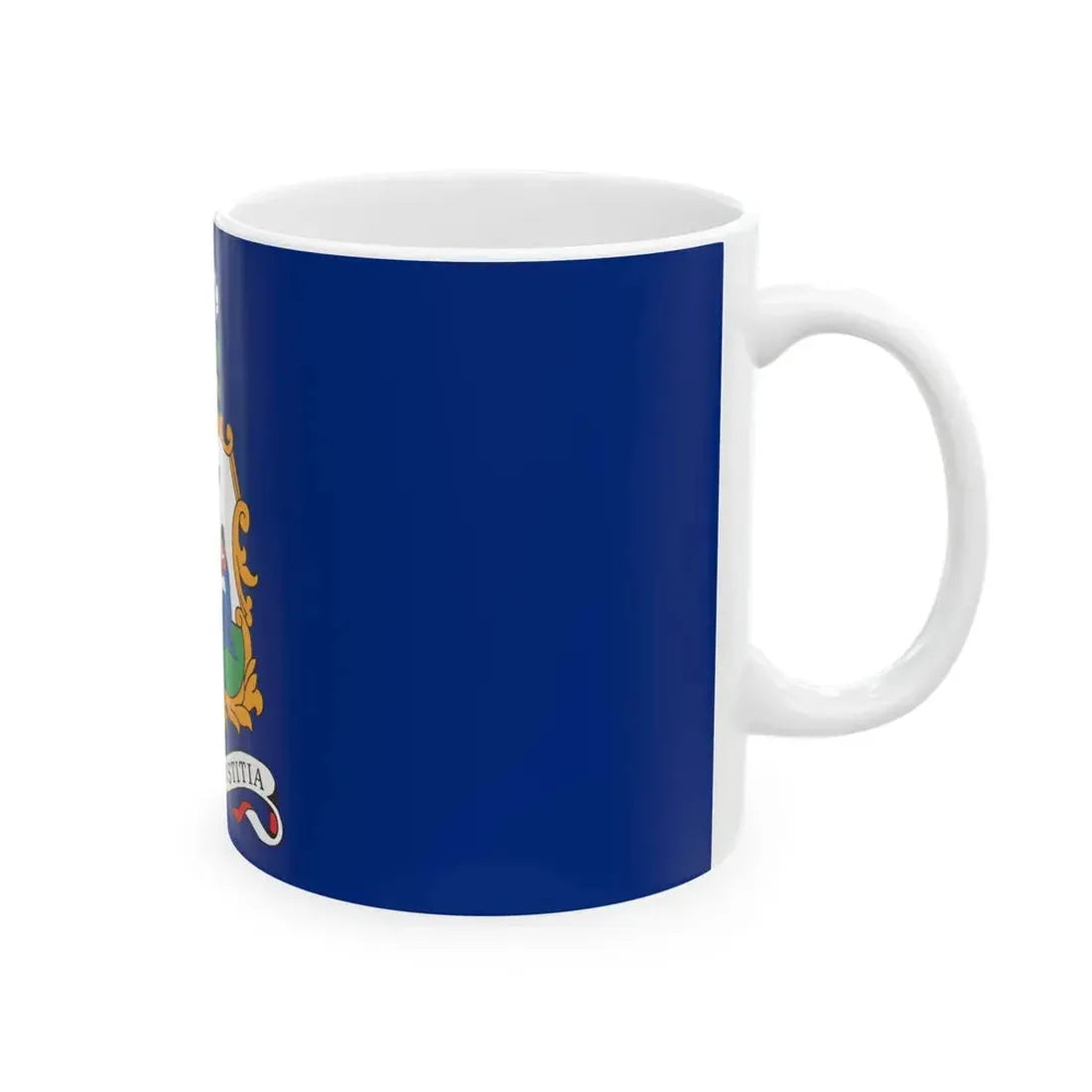 Flag of Saint Vincent and the Grenadines 1969 unofficial (Saint Vincent and the Grenadines) White Coffee Mug - Go Mug Yourself