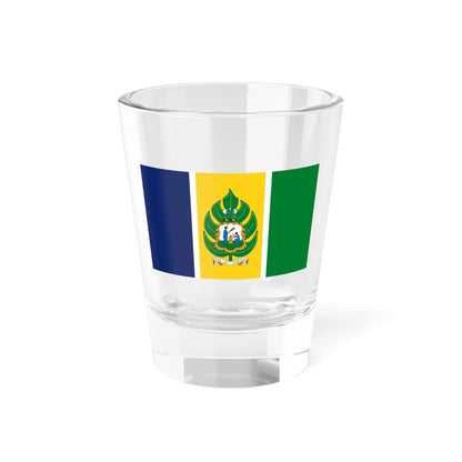 Flag of Saint Vincent and the Grenadines 1979-1985 (Saint Vincent and the Grenadines) Shot Glass 1.5oz 1.5oz - Go Mug Yourself
