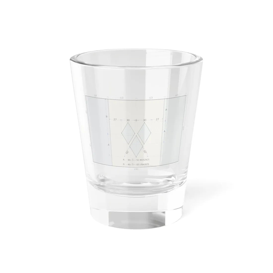 Flag of Saint Vincent and the Grenadines construction sheet (Saint Vincent and the Grenadines) Shot Glass 1.5oz 1.5oz - Go Mug Yourself