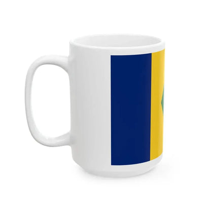 Flag of Saint Vincent and the Grenadines (Saint Vincent and the Grenadines) White Coffee Mug - Go Mug Yourself