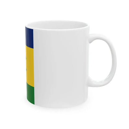 Flag of Saint Vincent and the Grenadines vertical (Saint Vincent and the Grenadines) White Coffee Mug - Go Mug Yourself