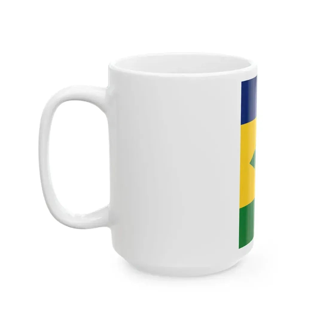 Flag of Saint Vincent and the Grenadines vertical (Saint Vincent and the Grenadines) White Coffee Mug - Go Mug Yourself