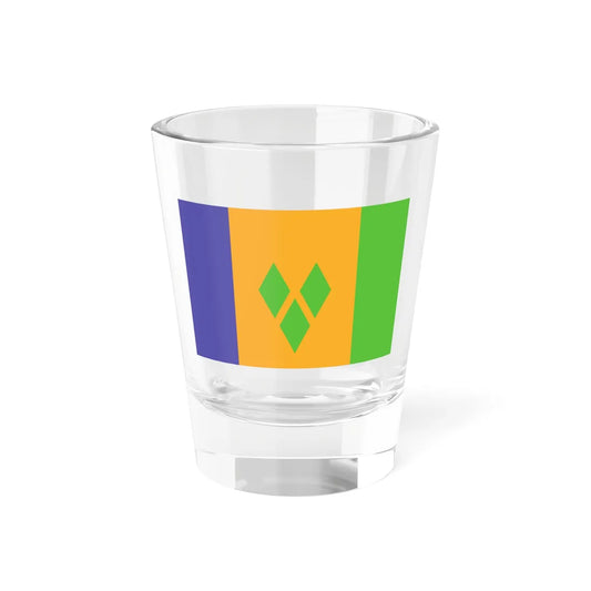 Flag of Saint Vincent and the Grenadines WFB 2000 (Saint Vincent and the Grenadines) Shot Glass 1.5oz 1.5oz - Go Mug Yourself