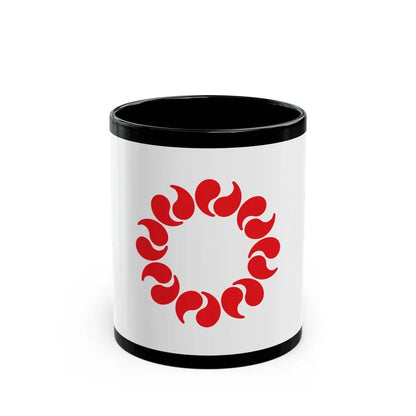 Flag of Saitama Prefecture Japan - Black Coffee Mug 11oz - Go Mug Yourself
