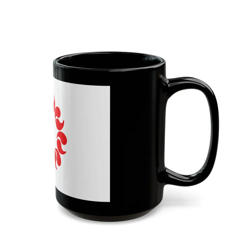 Flag of Saitama Prefecture Japan - Black Coffee Mug-Go Mug Yourself