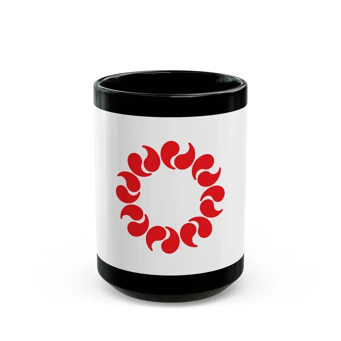 Flag of Saitama Prefecture Japan - Black Coffee Mug - Go Mug Yourself