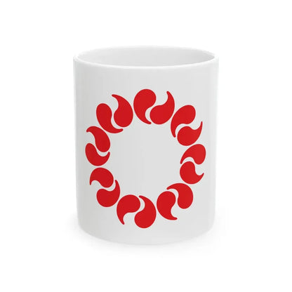Flag of Saitama Prefecture (Japan) White Coffee Mug 11oz - Go Mug Yourself