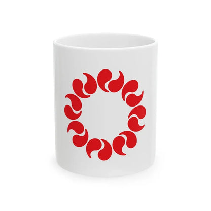 Flag of Saitama Prefecture Japan - White Coffee Mug 11oz - Go Mug Yourself