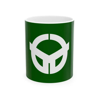 Flag of Saji Tottori 1967-2004 (Japan) White Coffee Mug 11oz - Go Mug Yourself