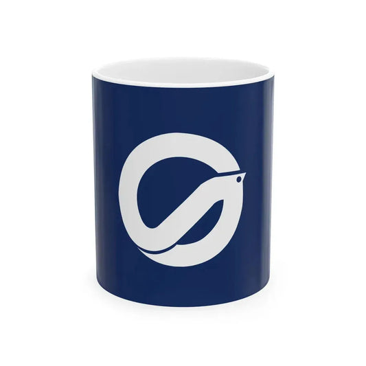 Flag of Saka Hiroshima (Japan) White Coffee Mug 11oz - Go Mug Yourself