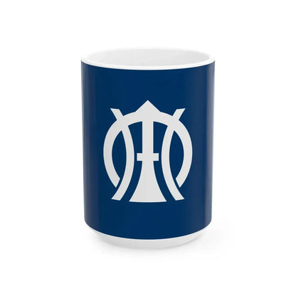 Flag of Sakae Chiba (Japan) White Coffee Mug 15oz - Go Mug Yourself