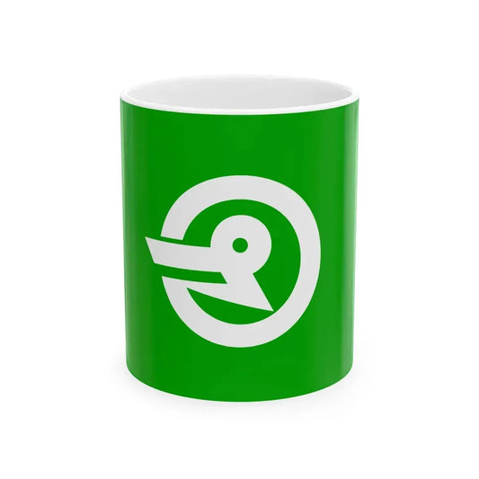 Flag of Sakae Niigata 1967-2005 (Japan) White Coffee Mug 11oz - Go Mug Yourself