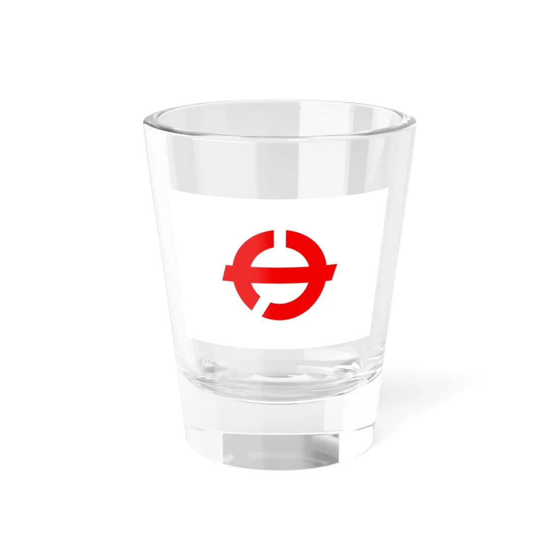 Flag of Sakaki Nagano (Japan) Shot Glass 1.5oz 1.5oz - Go Mug Yourself