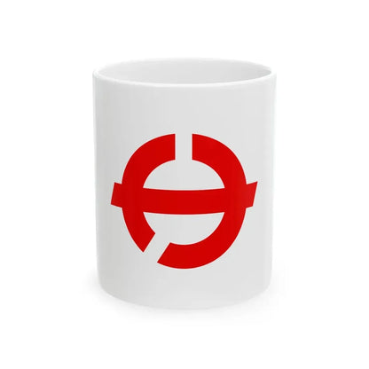 Flag of Sakaki Nagano (Japan) White Coffee Mug 11oz - Go Mug Yourself