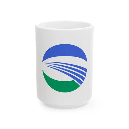 Flag of Sakata Yamagata (Japan) White Coffee Mug 15oz - Go Mug Yourself