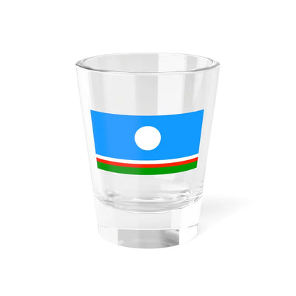 Flag of Sakha (Russia) Shot Glass 1.5oz 1.5oz - Go Mug Yourself