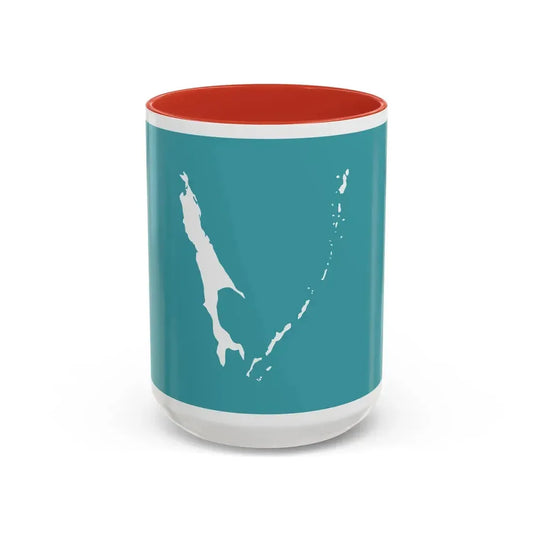 Flag of Sakhalin Oblast Russia - Accent Coffee Mug 15oz Red - Go Mug Yourself