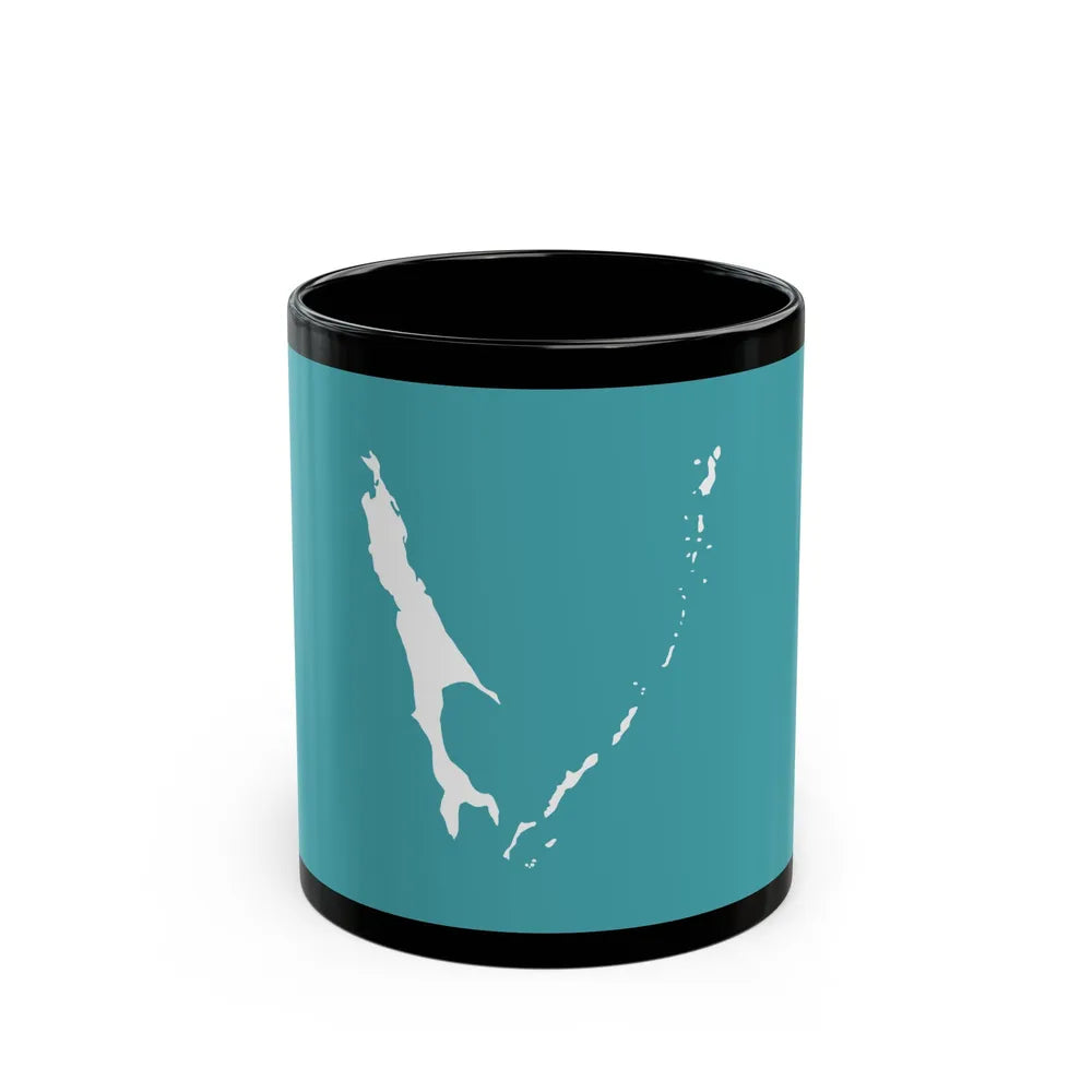 Flag of Sakhalin Oblast Russia - Black Coffee Mug-11oz-Go Mug Yourself