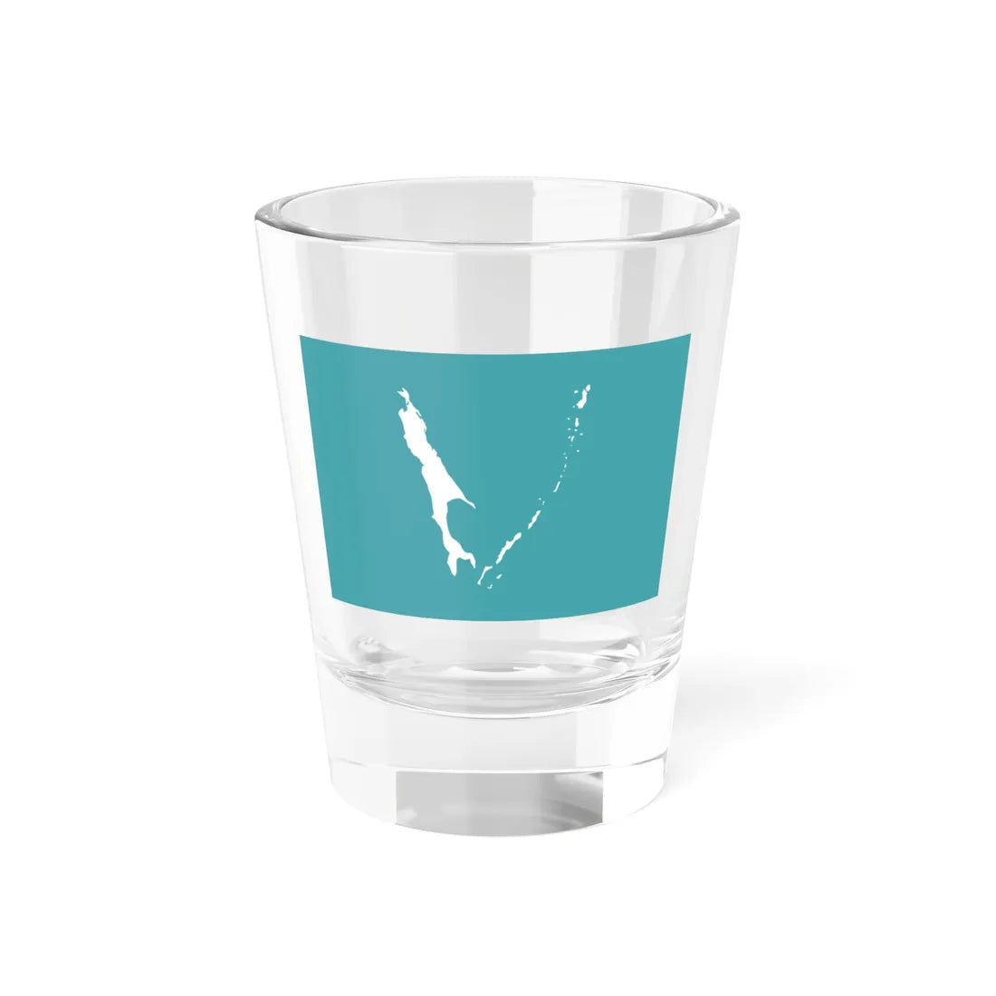Flag of Sakhalin Oblast (Russia) Shot Glass 1.5oz 1.5oz - Go Mug Yourself