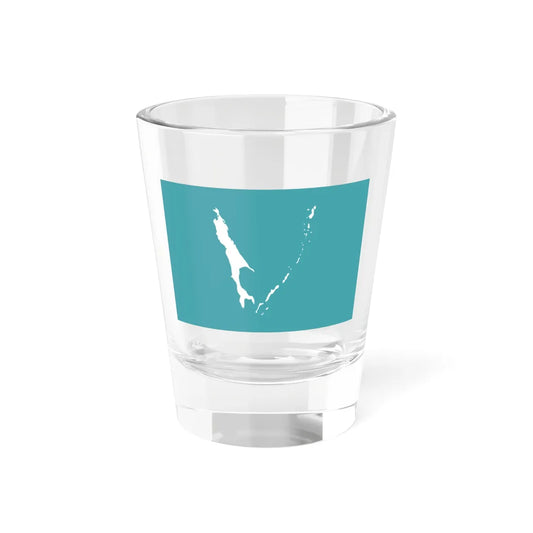 Flag of Sakhalin Oblast (Russia) Shot Glass 1.5oz 1.5oz - Go Mug Yourself