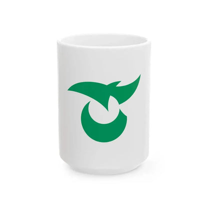 Flag of Saku Nagano (Japan) White Coffee Mug 15oz - Go Mug Yourself