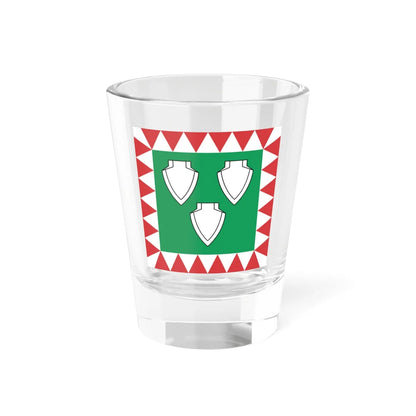 Flag of Saku Parish (Estonia) Shot Glass 1.5oz 1.5oz - Go Mug Yourself