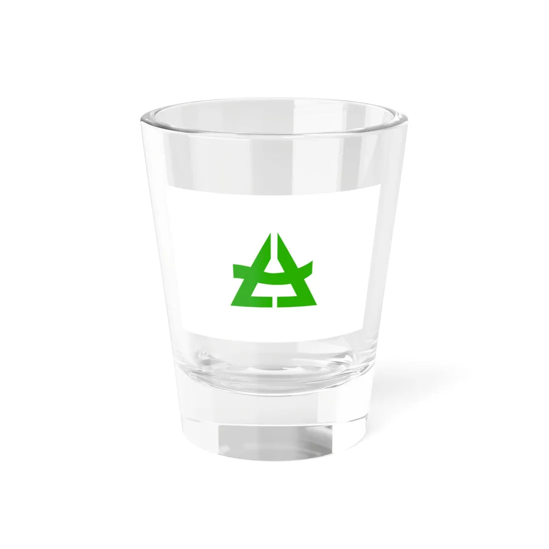 Flag of Sakugi Hiroshima 1965-2004 (Japan) Shot Glass 1.5oz 1.5oz - Go Mug Yourself