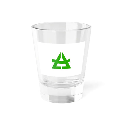 Flag of Sakugi Hiroshima 1965-2004 (Japan) Shot Glass 1.5oz 1.5oz - Go Mug Yourself