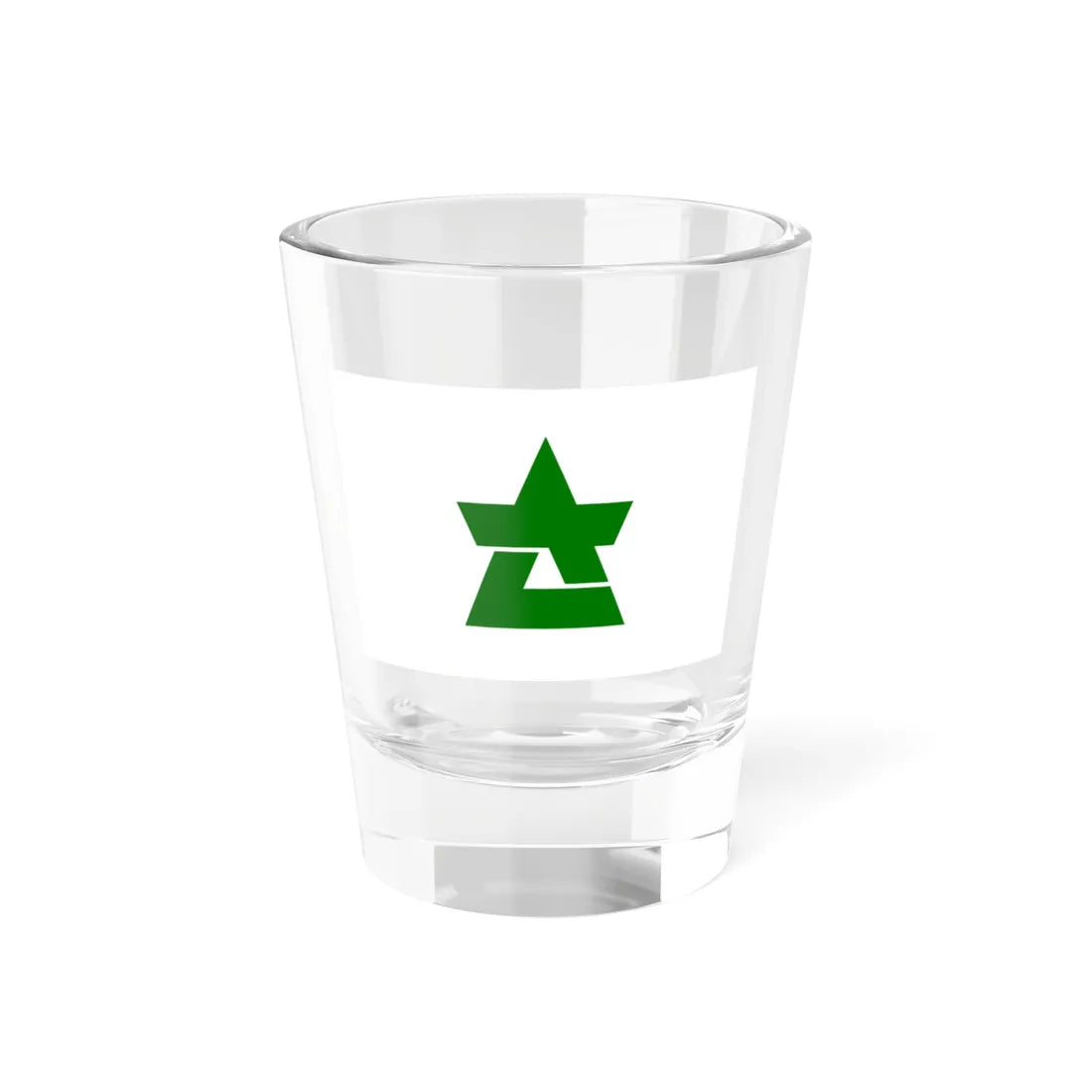 Flag of Sakuma Shizuoka 1966-2005 (Japan) Shot Glass 1.5oz 1.5oz - Go Mug Yourself