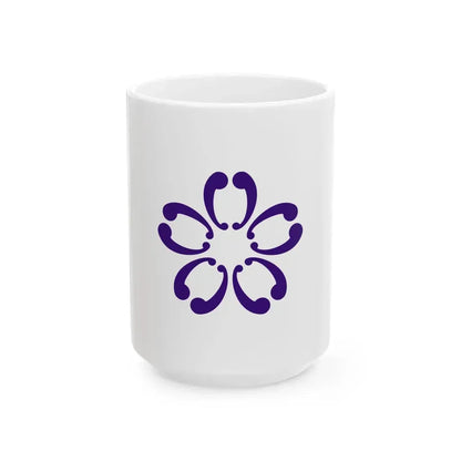 Flag of Sakura Chiba (Japan) White Coffee Mug 15oz - Go Mug Yourself