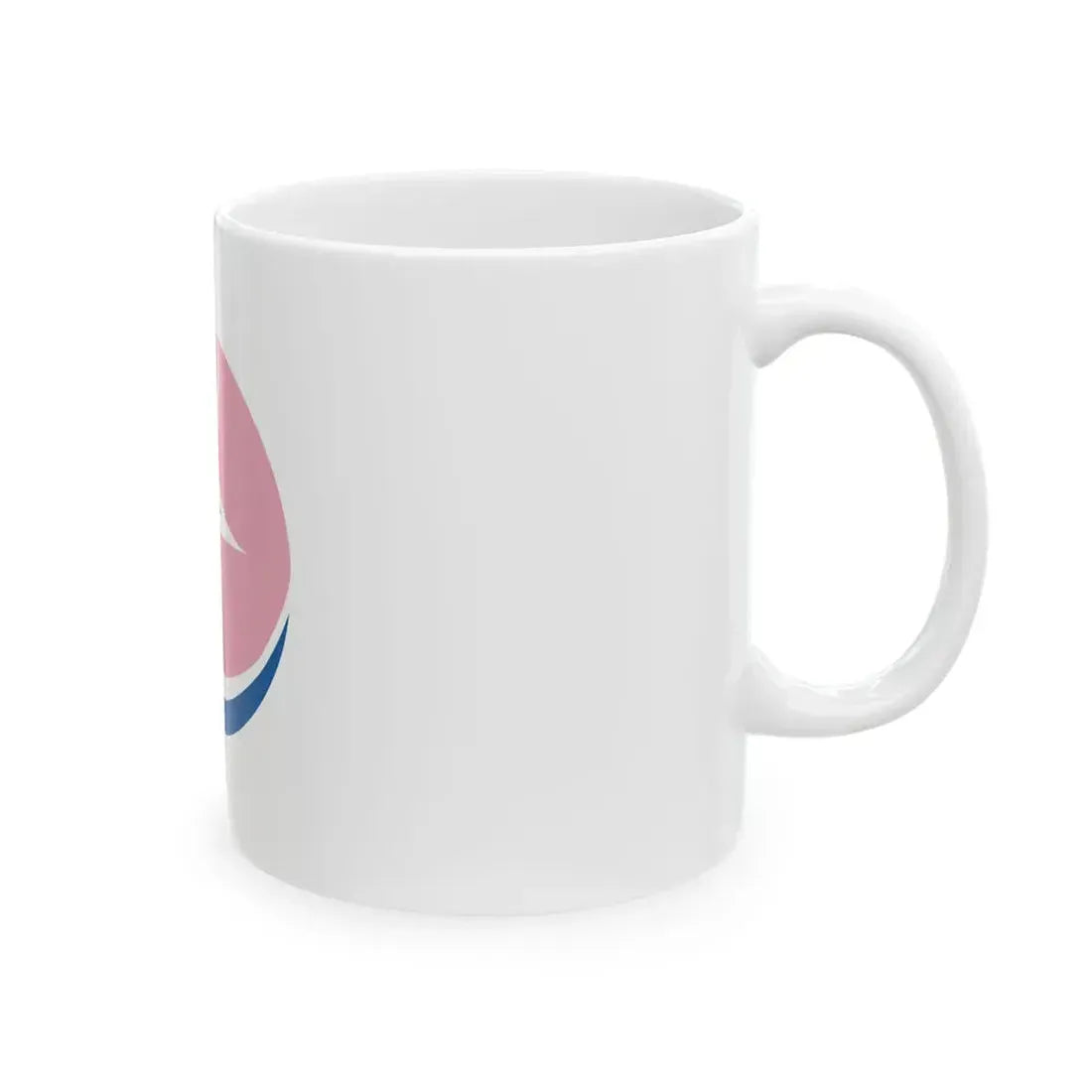 Flag of Sakura Tochigi no text (Japan) White Coffee Mug - Go Mug Yourself