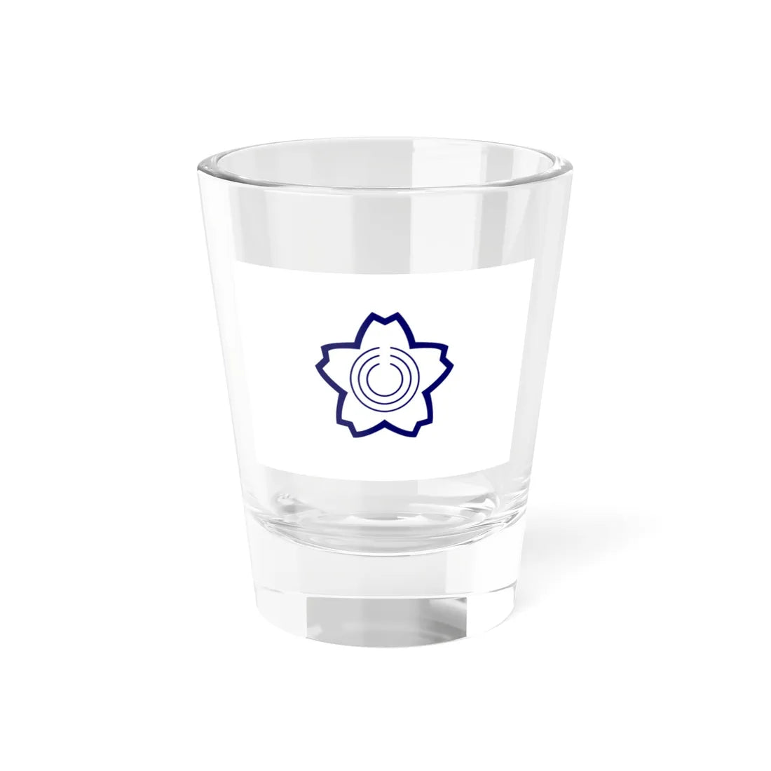 Flag of Sakuragawa Ibaraki 1955-2005 (Japan) Shot Glass 1.5oz 1.5oz - Go Mug Yourself