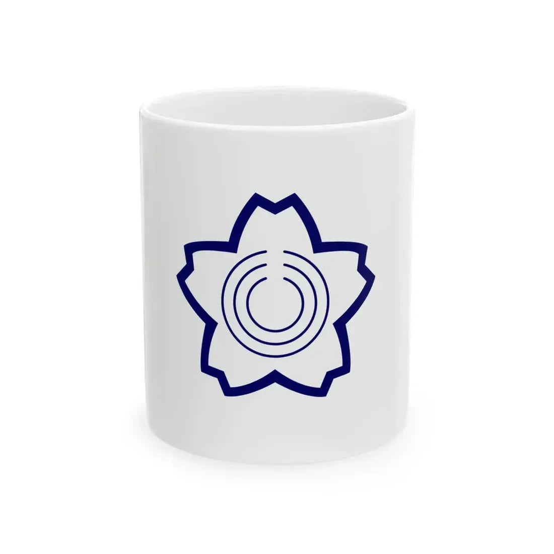 Flag of Sakuragawa Ibaraki 1955-2005 (Japan) White Coffee Mug 11oz - Go Mug Yourself