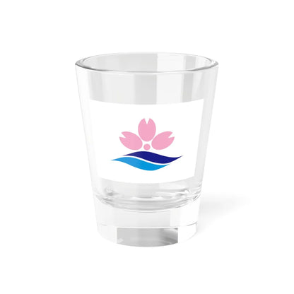 Flag of Sakuragawa Ibaraki (Japan) Shot Glass 1.5oz 1.5oz - Go Mug Yourself