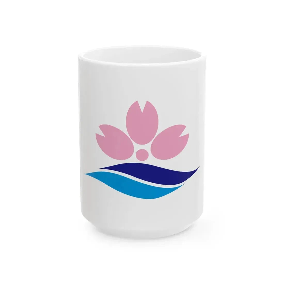 Flag of Sakuragawa Ibaraki (Japan) White Coffee Mug 15oz - Go Mug Yourself