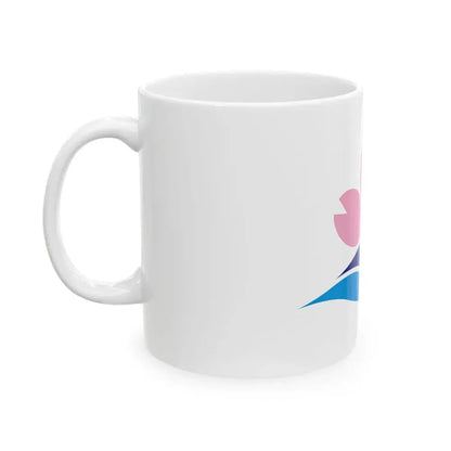 Flag of Sakuragawa Ibaraki (Japan) White Coffee Mug - Go Mug Yourself