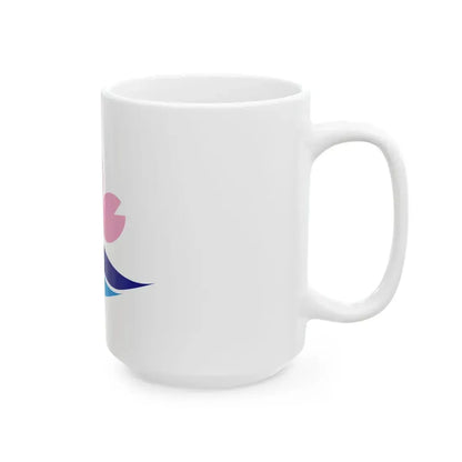 Flag of Sakuragawa Ibaraki (Japan) White Coffee Mug - Go Mug Yourself