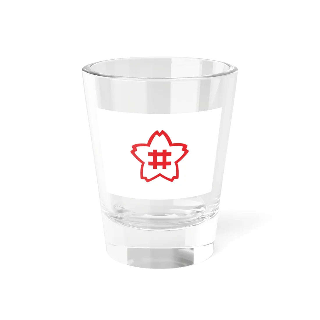 Flag of Sakurai Aichi 1956-1967 (Japan) Shot Glass 1.5oz 1.5oz - Go Mug Yourself
