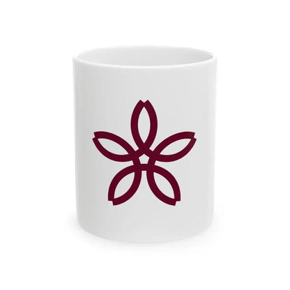 Flag of Sakurai Nara (Japan) White Coffee Mug 11oz - Go Mug Yourself